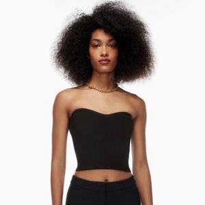 babaton sculpt knit sweetheart tube top